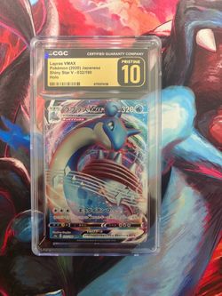 Lapras VMAX CGC Pristine 10 Japanese Pokémon Card