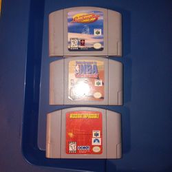 3 Nintendo 64 Games Used