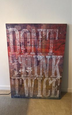 Don't Think Twice Canvas Wall Art