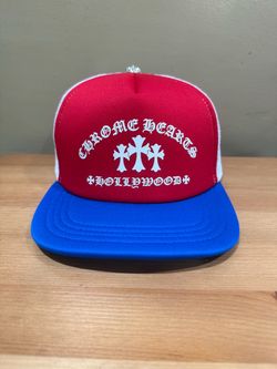 Chrome Hearts Hollywood Trucker Hat Red White Blue
