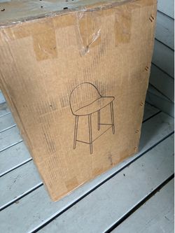 2 Modern counter height bar stools new in box