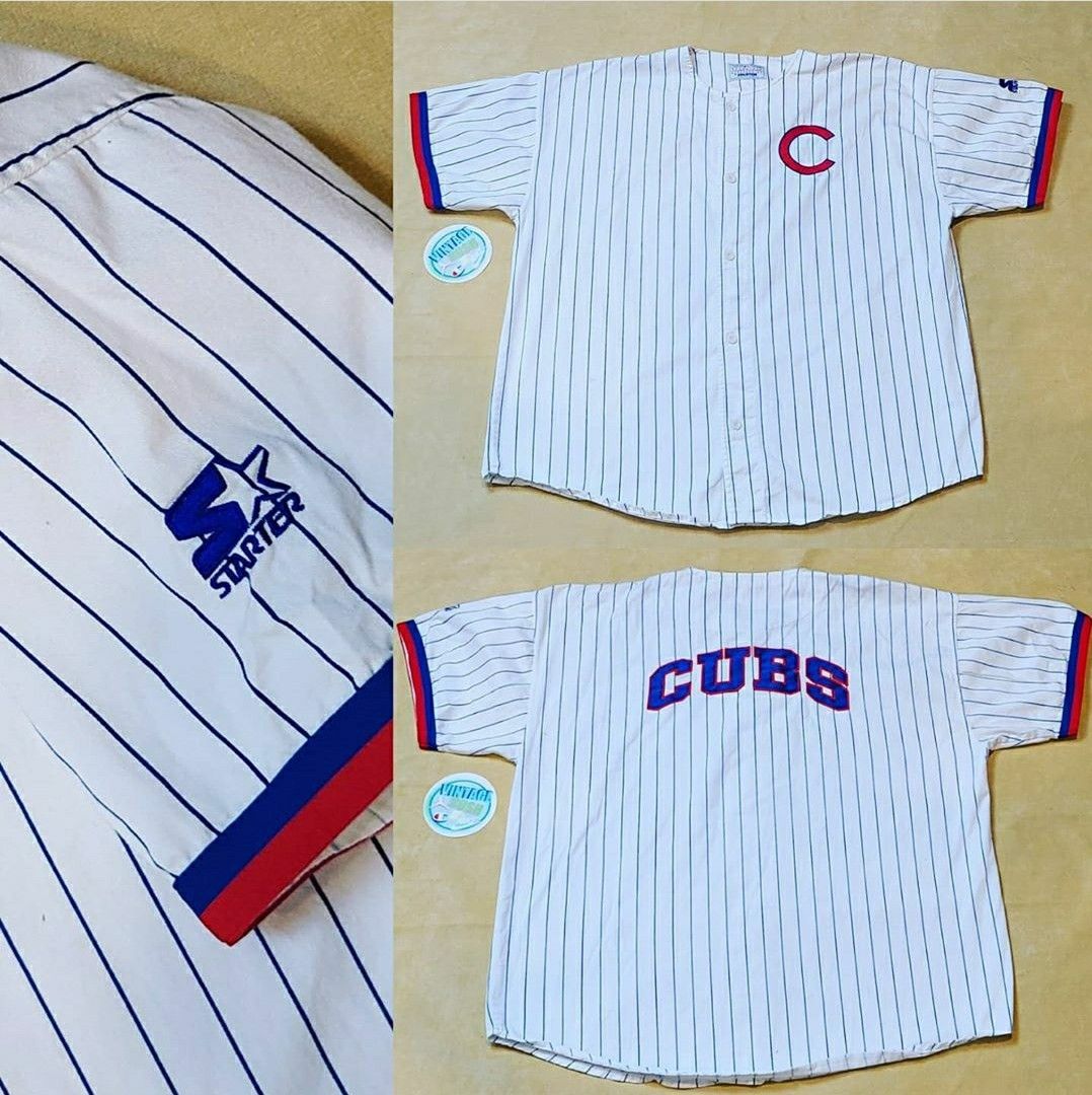Cubs starter jersey vintage bulls SZ XL blackhawks champion nike sosa grace