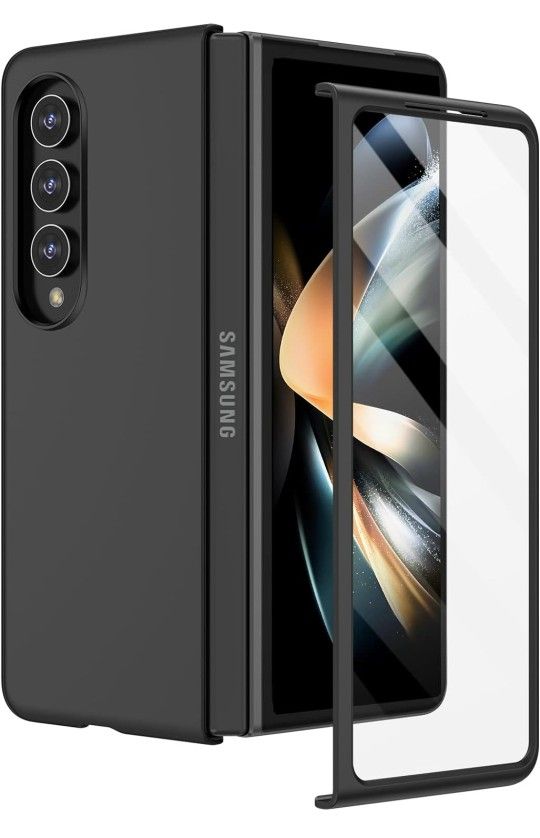  Galaxy Z Fold 4 Case, Full Body Cover with Built-In Screen Protector Hard