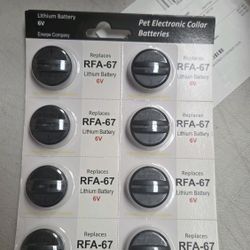 BRWH-B097PX8GQC RFA-67 6 Volt Replacement Battery Long-Lasting & High Capacity Compatible with PetSafe Electronic Collars Pack of 8