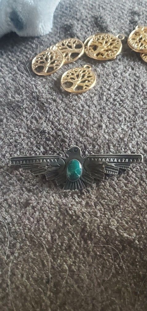 Sterling Silver Bird Brooch