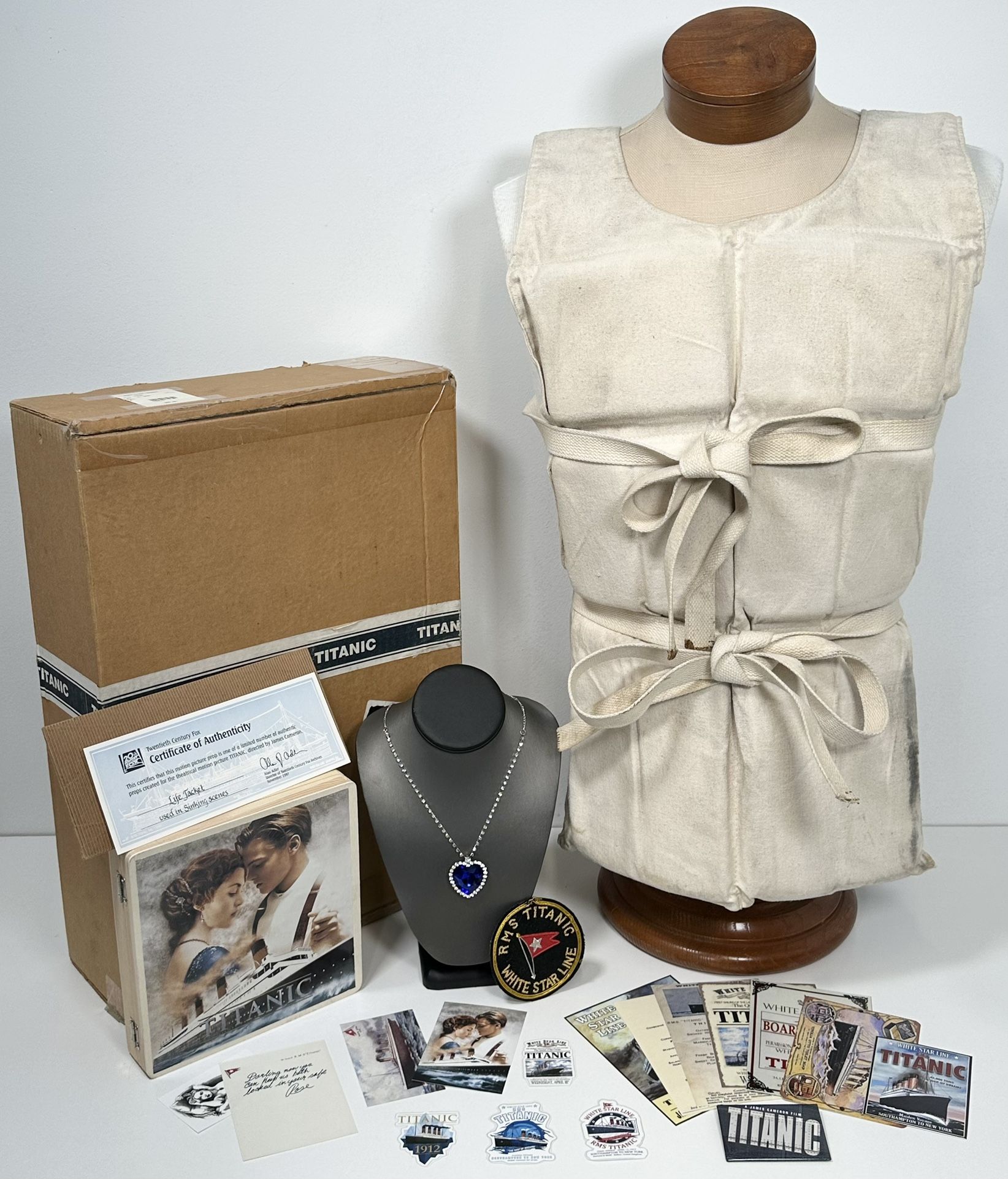 Authentic 20th Century Fox 1997 Titanic Movie Life Jacket Vest Screen Worn Prop