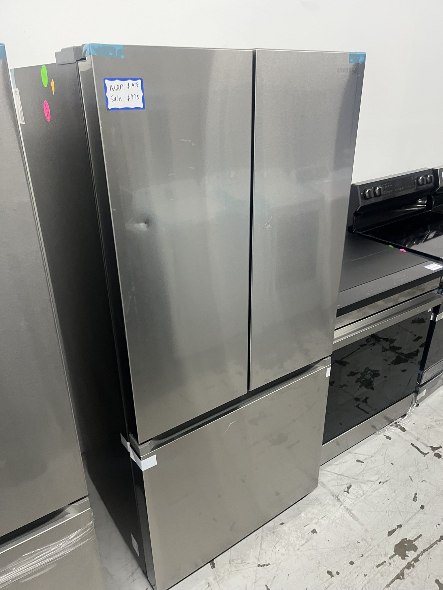 (2 available) โ๏ธ Samsung Brand New Scratch/Dent 3 Door 32.5w Refrigerator ๐บ๐ธ