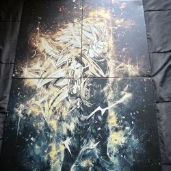 Super Saiyan 3 Goku  metal poster
