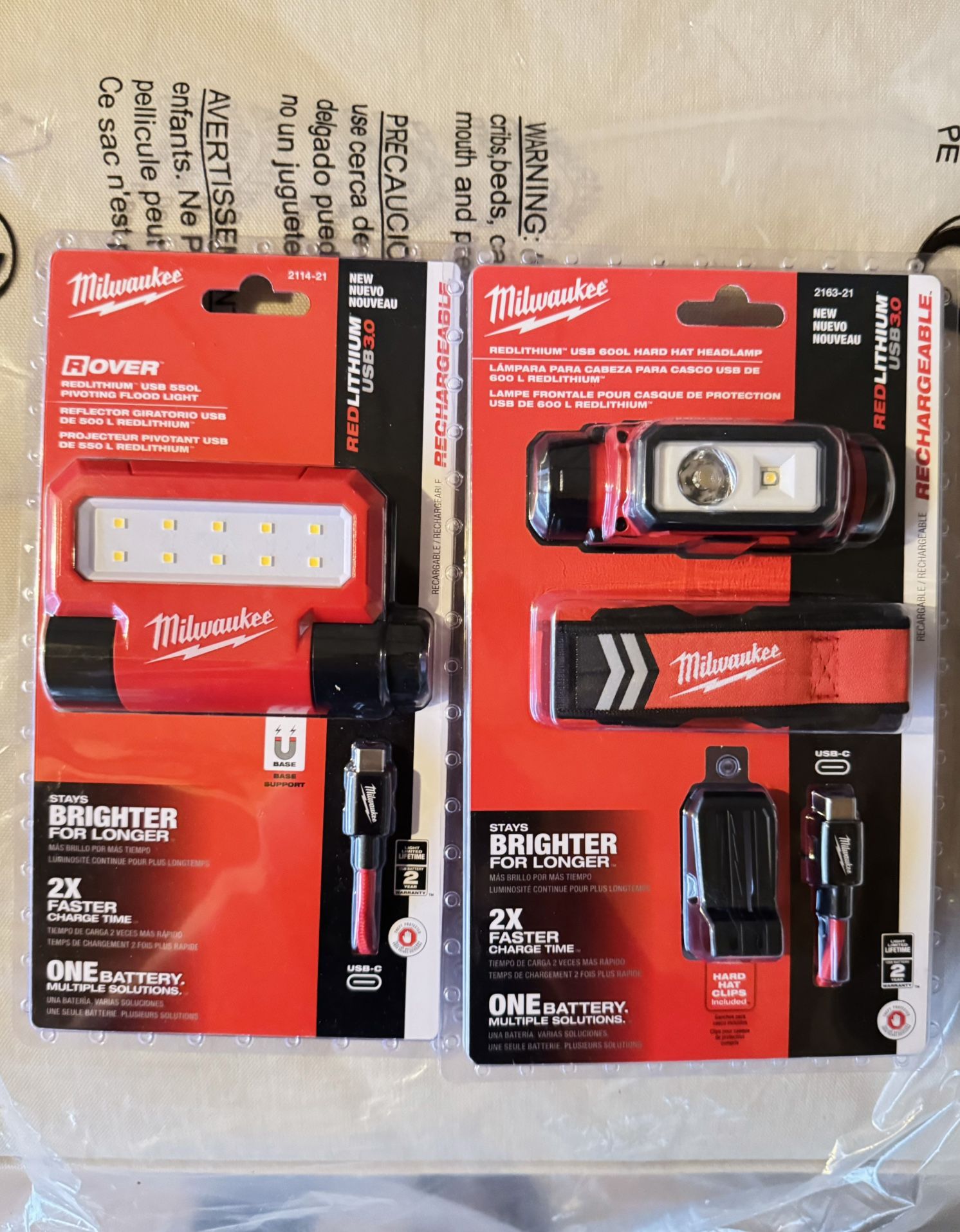 MILWAUKEE PIVOTING FLOOD LIGHT/ HEADLAMP