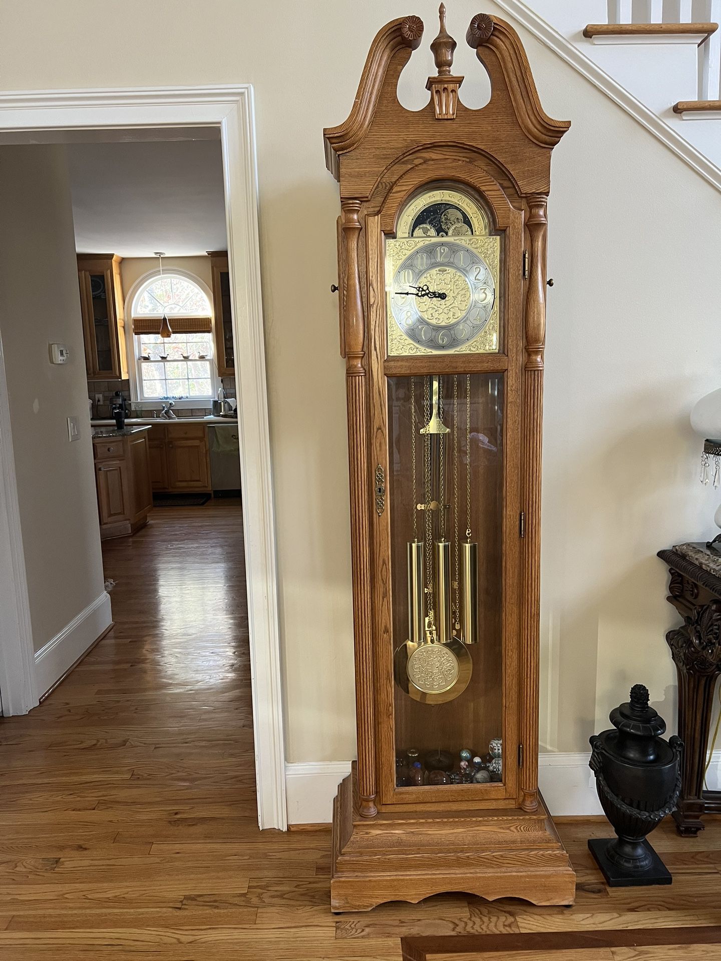 Beautiful Antique Briton Grand Father Clock 