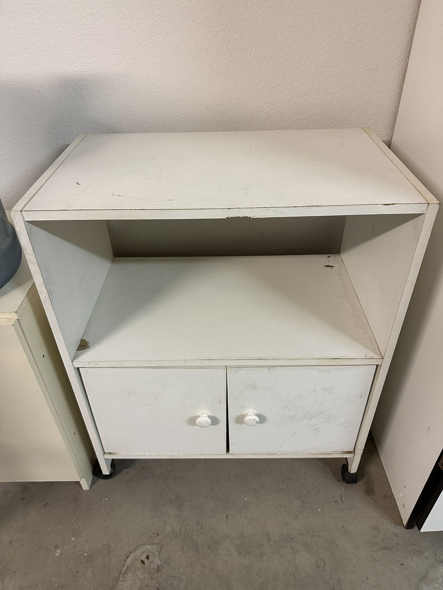 ~~ Rolling Storage Cabinet with Wheels – Good Condition~~