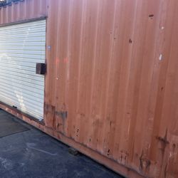 40 foot Shipping Container Connex Bin With Rollup Door For Workshop Or Storage 
