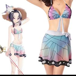 Demon Slayer  Kochou Shinobu Bikini Top/Apron (New)