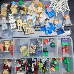 LEGO Minifigure And Accessories Lot Star Wars Marvel DC And More