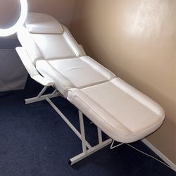 White Esthetician Bed 