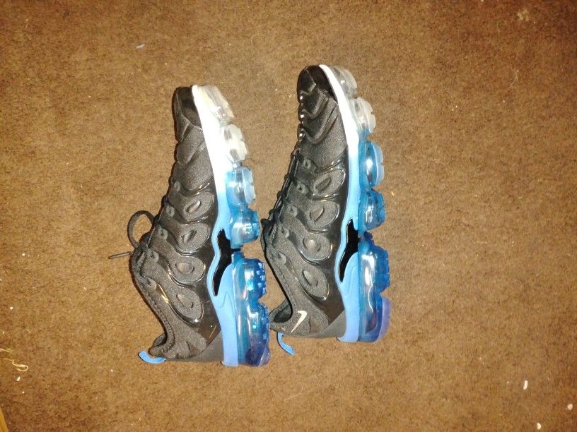 Men NIKE Vapormax Plus TN Ultra Black/Blue Size 10
