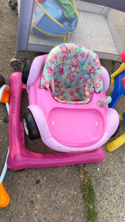 Pink baby blue jeep walker