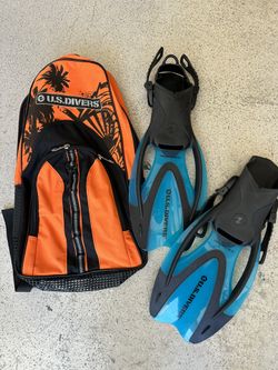U.S. Divers Kids Fins/Bag