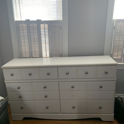 Beautiful white bureau / dresser from Wayfair