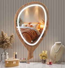 Wall Mirror Irregular Asymmetrical Wall Mirror for Living Room Bathroom Entryway NO LIGHT!!