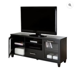 South Shore Adrian TV Stand, for TVs up to 60", Black Oak
