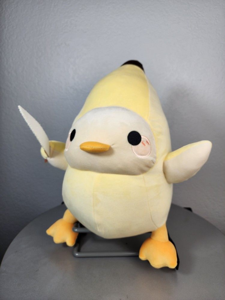 15" Honeymaru Banana Duck With Knife Plush