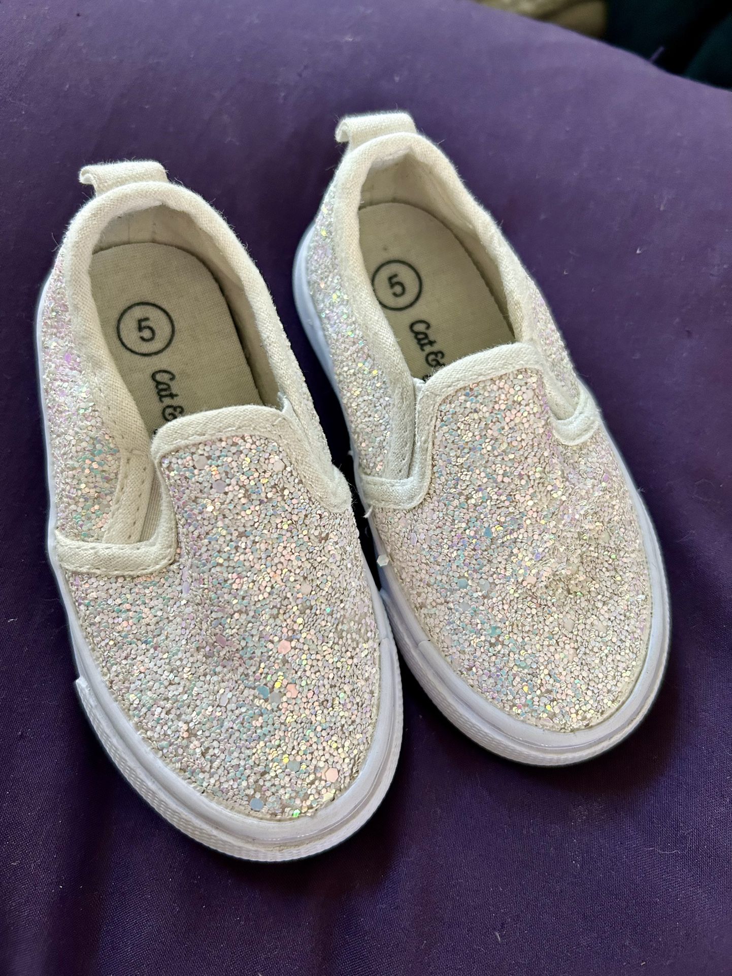 Cat & Jack Sparkly Toddler Shoes!!! Size 5