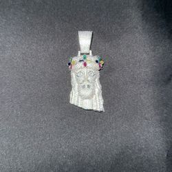 Diamond Jesus Pendant 