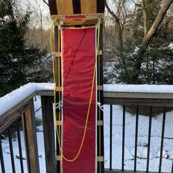 Wooden Toboggan With Cushion