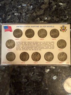 US Wartime Silver Nickels