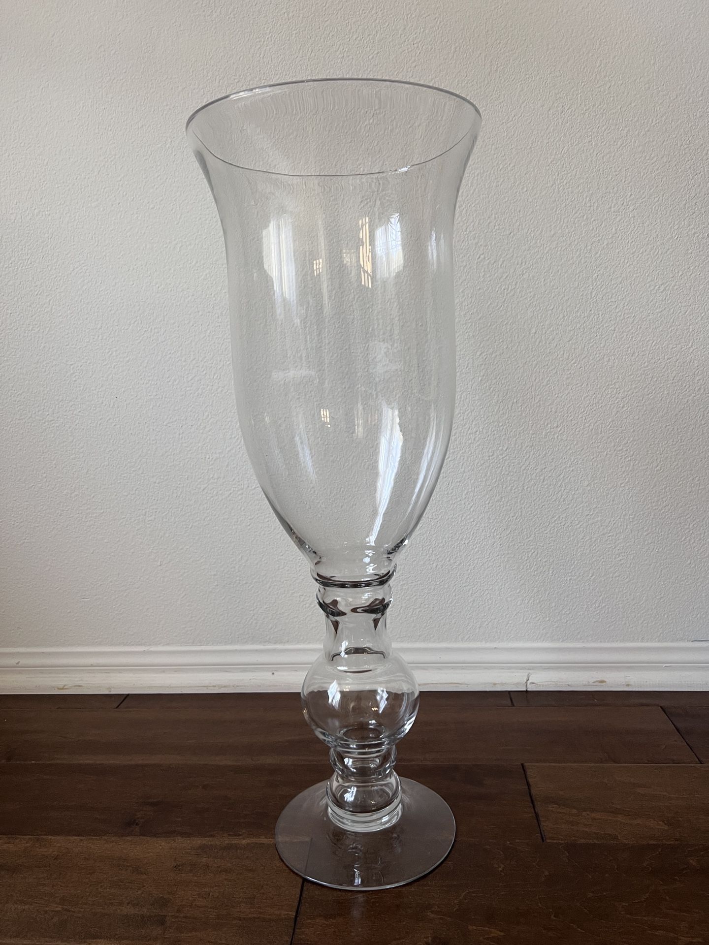 Tall Glass Flower Vase 24”