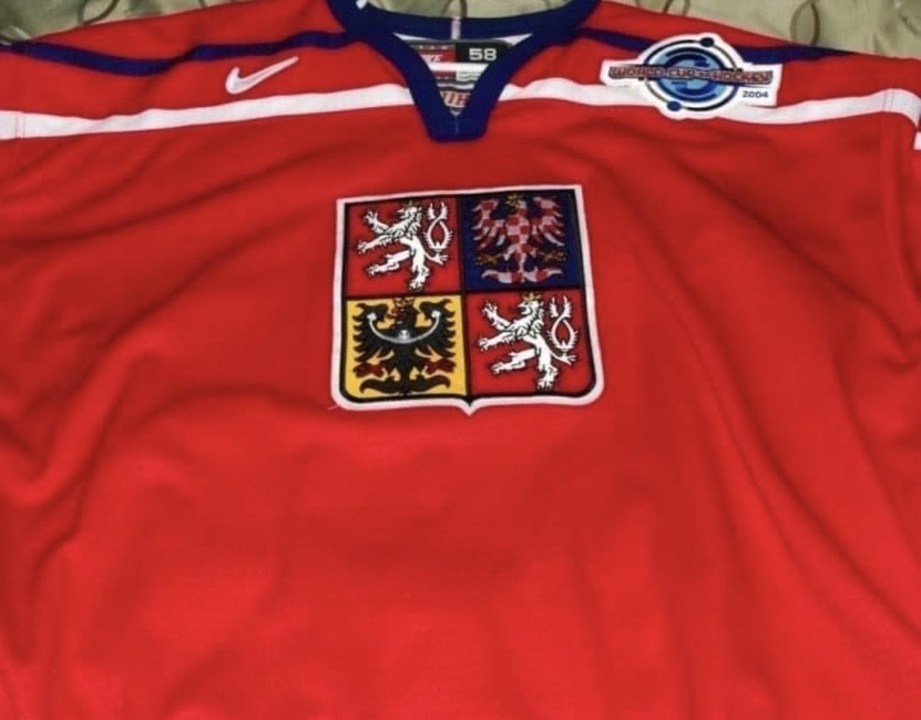 Hockey Game issued 2004 World Cup of Hockey Jiri Dopita Team Czech Republic Nike 58