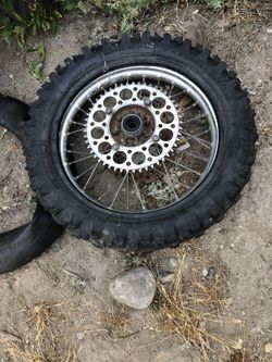 Kawasaki 85cc and 100cc dirt bike back wheel