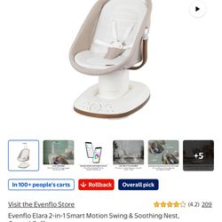 Evenflo Elara 2-1 Smart Motion Swing $140