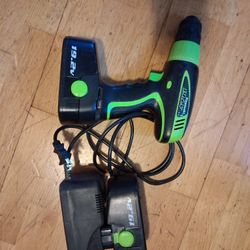 Two Kawasaki 19.2V Batterys and Charger 