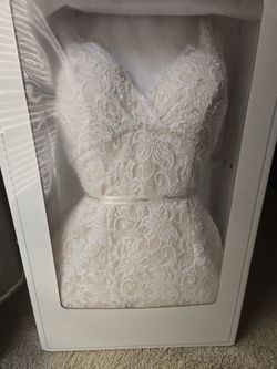 David's Bridal-Lace wedding Dress