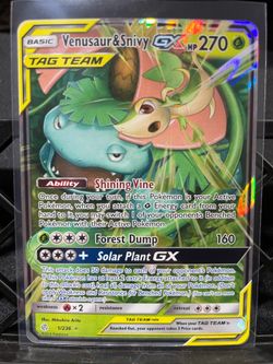 Venusaur & Snivy GX Tag Team