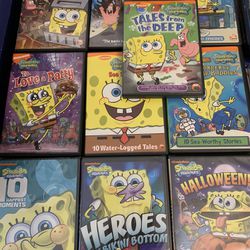 Nickelodeon’s SPONGEBOB SQUAREPANTS 10 DVD Bundle (DVD) 81-Episodes + Movie!