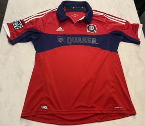 Chicago Fire 2012 XL Adidas Soccer MLS Adult Jersey Men Home Kit Short Sleeve XL