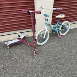 16” Huffy & Scooter 