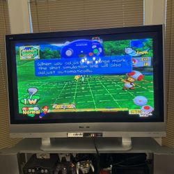 50 inch Panasonic Viera with stand and TV Console for Retro Gaming systems