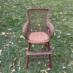 Heywood-Wakefield Wicker High Chair