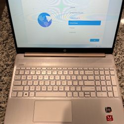 HP 15.6inch HD Laptop Rose Pink & Charger