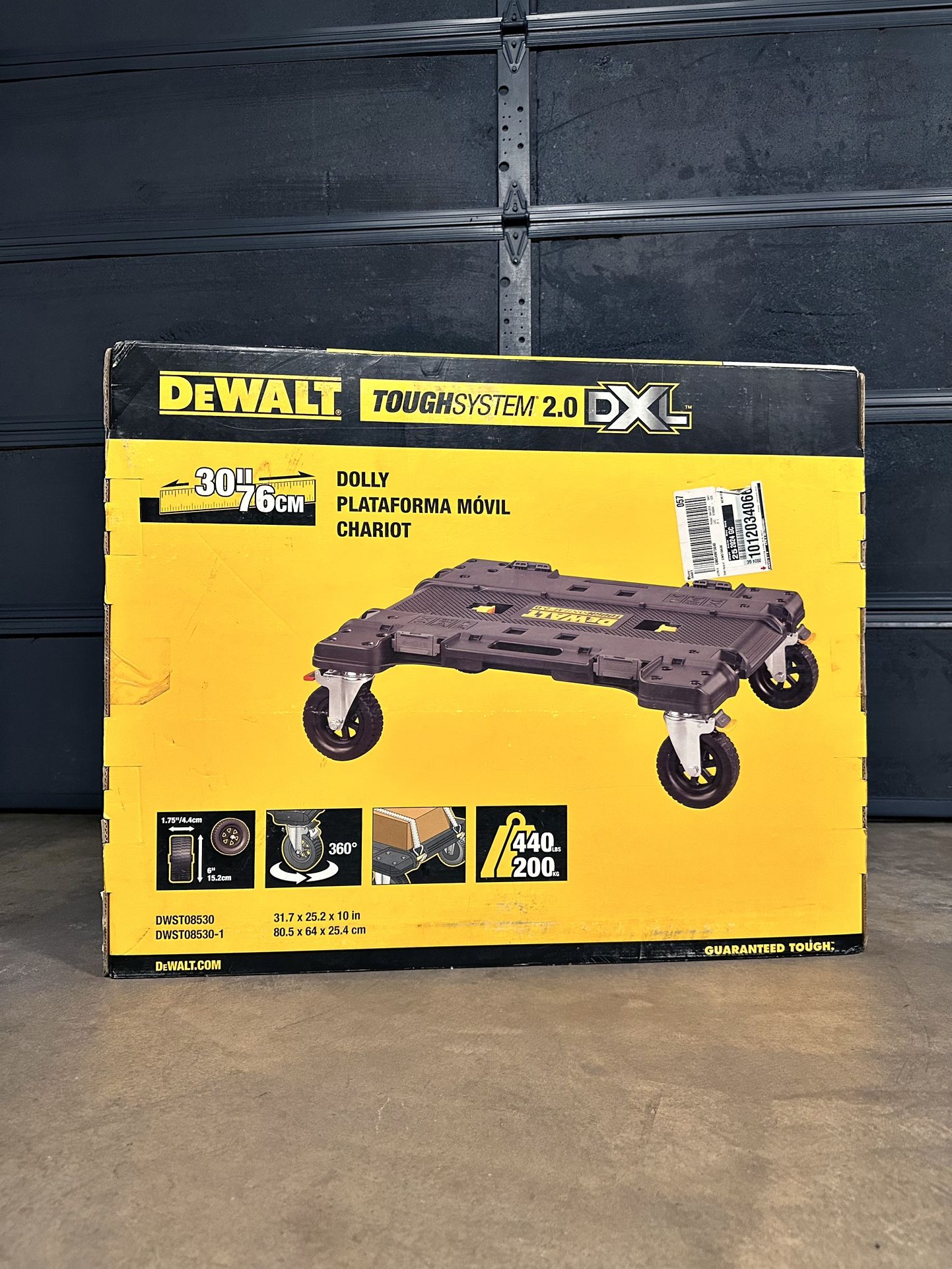 DeWalt TOUGH SYSTEM 2.0 DXL 30” Dolly