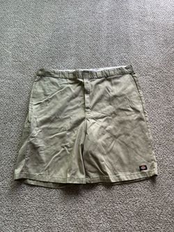 Dickies Loose Fit Khaki Workwear Twill Shorts Men's 41 Cotton Blend W941DHC