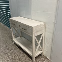 Coastal Farmhouse Style Wood Console