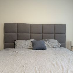 Ashley Furniture Upholstered Bed - Free Items Included!