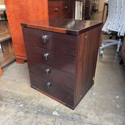 Japanese Modern 4 Drawer Dresser/Cabinet/Side Table 