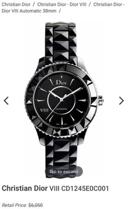Christian Dior VIII black ceramic watch 38 mm