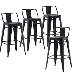 Black Metal Bar Stools